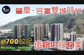 合富雙城時代-肇慶|首期3萬(減)|@700蚊呎|鐵路沿線|香港銀行按揭 (實景航拍)