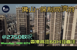 保利同濟府-佛山|@2750蚊呎|香港高鐵60分鐘直達|香港銀行按揭 (實景航拍)