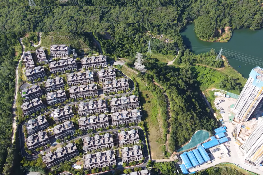 中山华发观山水别墅，买二层用四层，香港银行按揭，最新价单，中港专车免费上门接载看房