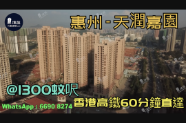 天润嘉园-惠州|首期3万(减)|香港高铁60分钟直达|香港银行按揭(实景航拍)